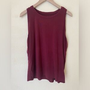 EUC Athleta Raw Hew Burgundy Tank